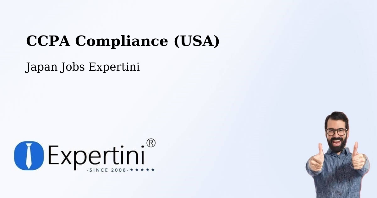 CCPA Privacy Rights & Compliance Notice – Japan - Japan Jobs Expertini