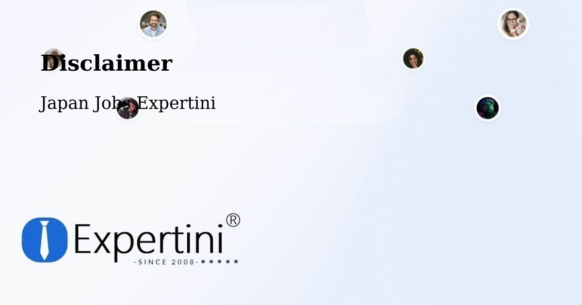 Disclaimer – Japan - Japan Jobs Expertini